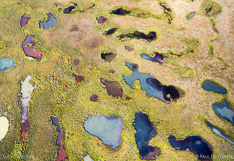 Lakes in Modrudalsoraefi, captured with a camera drone by Paul Oostveen